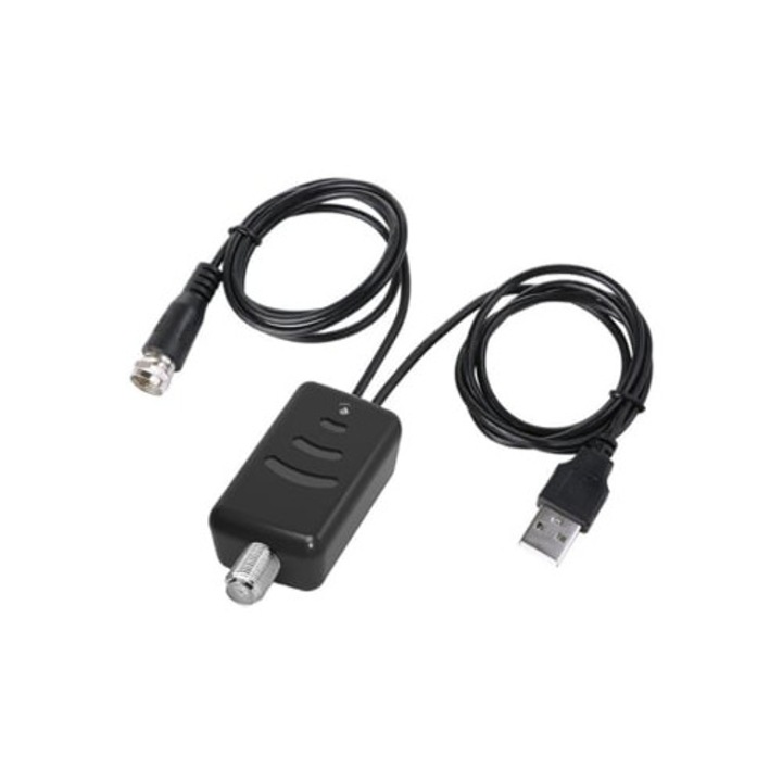 Amplificator semnal antena TV, digital HD, 25DB, pentru cablu