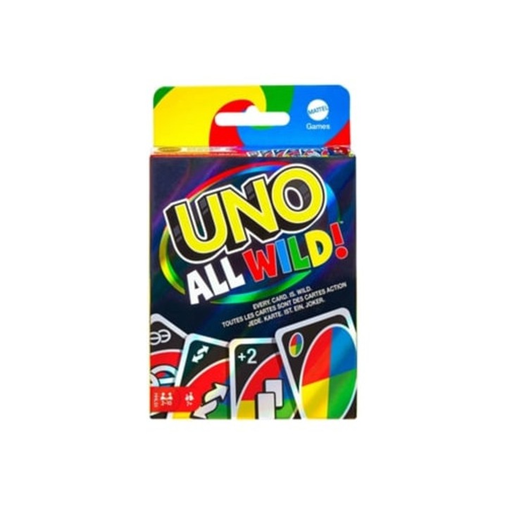UNO All Wild társasjáték, ajánlott minimális életkor 7 év