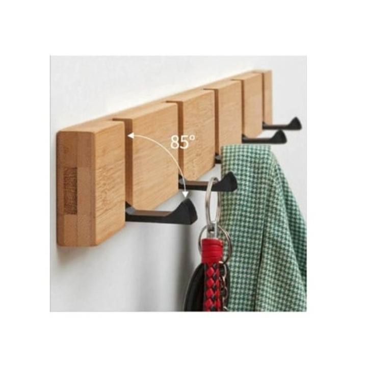 Cuier pentru haine, cu 5 carlige, pentru bucatarie, baie si dormitor