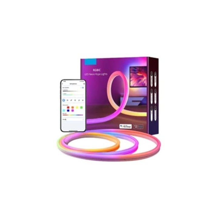Benza LED RGBIC, 5m, zeneszinkronizált