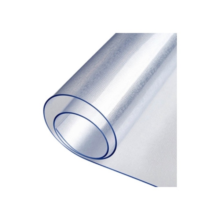 Irodai védőszőnyeg, átlátszó csúszásgátló szőnyeg, PVC, könnyen tisztítható, 120x90cm