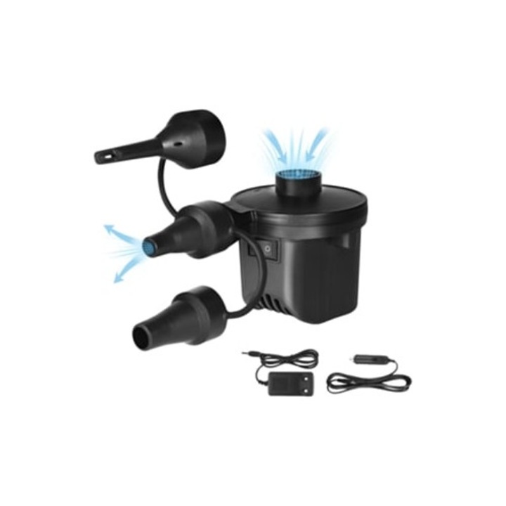 Elektromos pumpa medencékhez, hordozható, leeresztő funkcióval, fekete