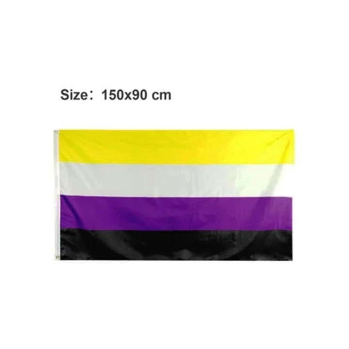 Полиестерна материя, Non-Binary Pride, ярки цветове