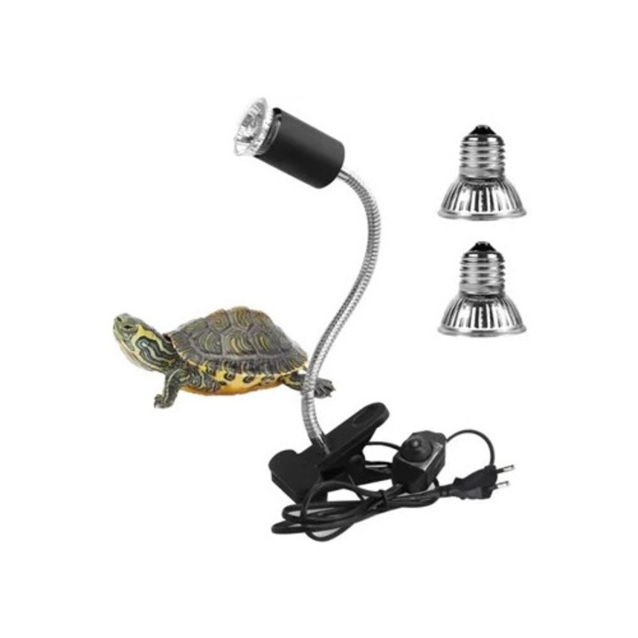 Lampa reptile Dual UVA/UVB 25W/50W, set