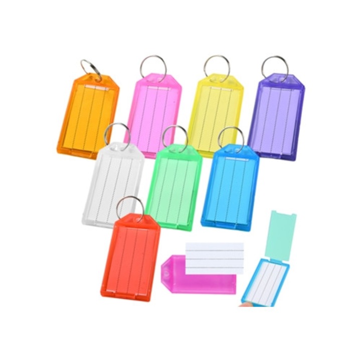 Kulcsazonosító kulcstartók, többszínű, 13x11.7x0.6cm