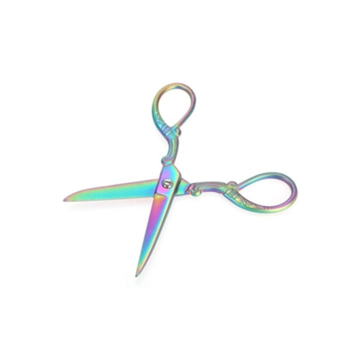 Miniatűr varróolló, rozsdamentes acél pengék, rozsdaálló kivitel