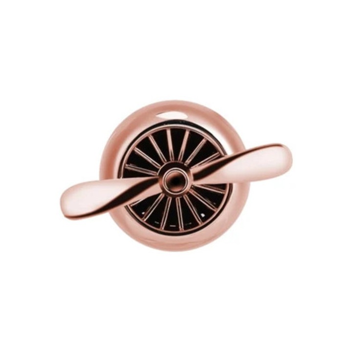 Autó illatosító, diffúzor, propeller alakú, arany