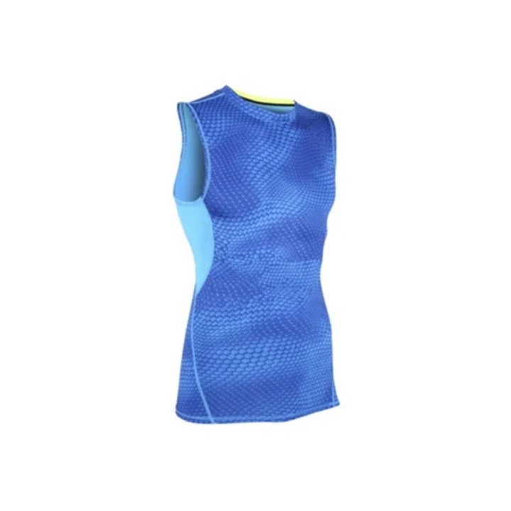 Maiou sport barbati, compresie, albastru, din material elastic, L INTL