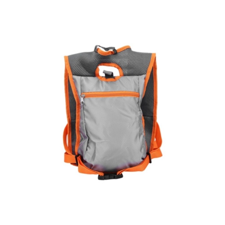 Rucsac impermeabil, pentru alergare, respirabil, gri/portocaliu