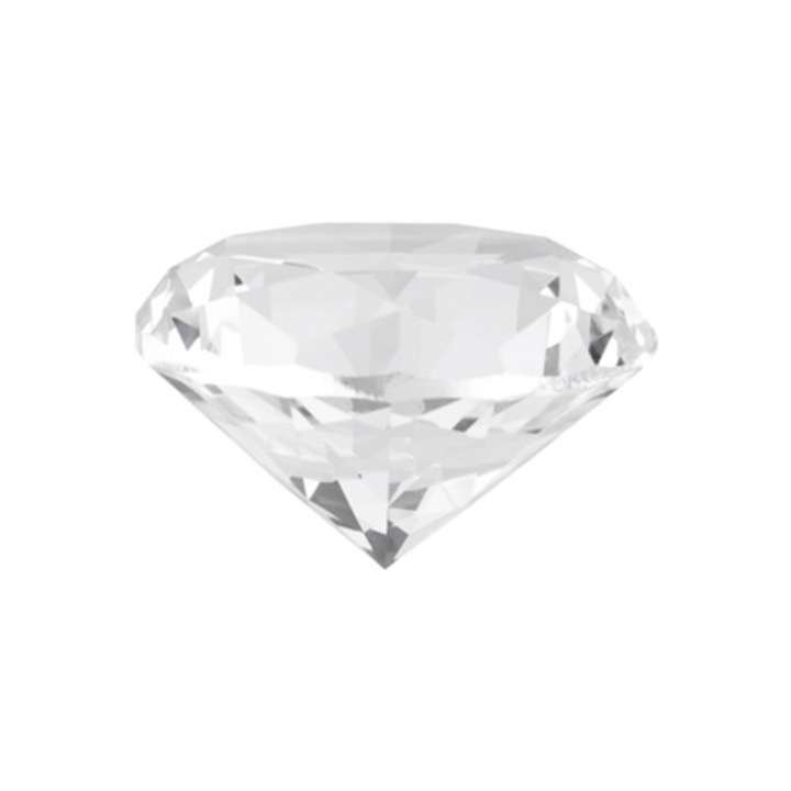 Kristálygyémánt súlyzó, K9 fazettált vágott kristály, átlátszó dekoratív dísz