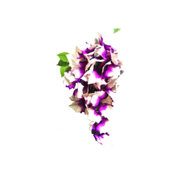 Frunze artificiale pentru terarii, plante suspendate colorate, set, material plastic, multicolor