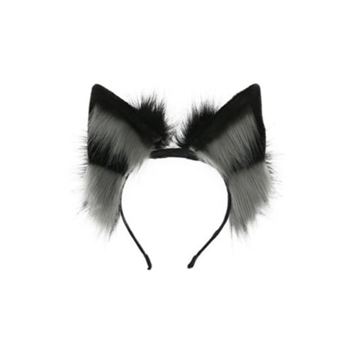 Caciula cu urechi de animal pentru cosplay, banda ajustabila, design ultra-moale, multicolor