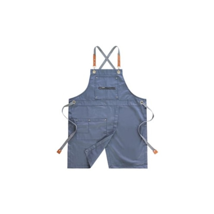 Sorturi bucatarie si gratar, sort femei din bumbac rezistent, spate incrucisat, doua buzunare, curele ajustabile