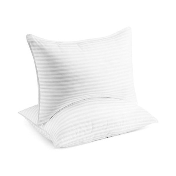 Set de 2 perne Beckham Hotel Collection, queen size, cu gel racoritor, pentru dormit pe spate