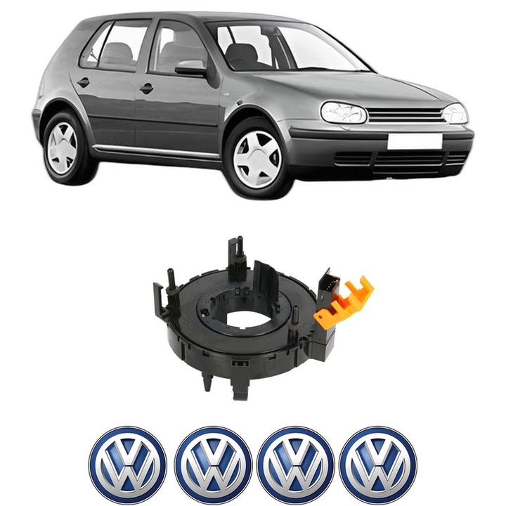 Spirala Airbag Pentru Volan Volkswagen GOLF IV (1J1) din 1997-2005, Auto, 4x Stickere auto cu Volkswagen