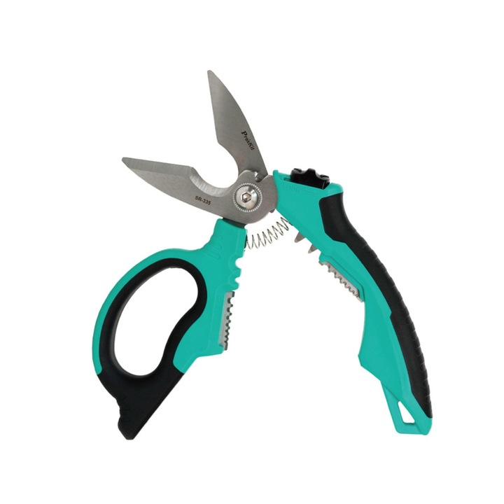 Foarfecă de gradina Pro’sKit SR-335, taie, dezizolează, sertizează, cablu cu secțiune transversală maximă de 100mm2