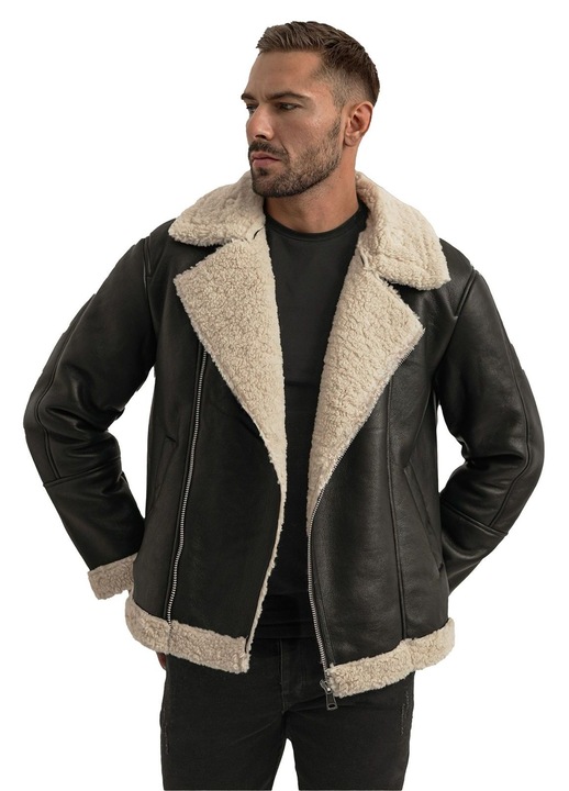 Férfi bőrdzseki OZONEE JS/11Z8273