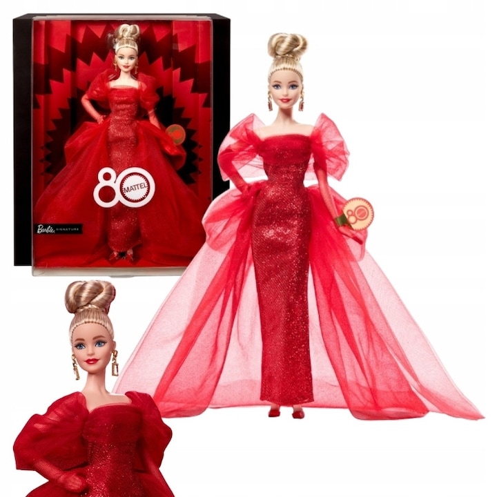 Колекционерски комплект кукли с аксесоари, Mattel, Barbie, пластмасов материал, свалящи се дрехи, аксесоари, без батерии, 30 x 10,5 см, многоцветен