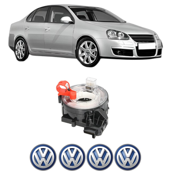 Spirala Airbag Pentru Volan Volkswagen JETTA III (1K2) din 2004-2010, Auto, 4x Stickere auto cu Volkswagen