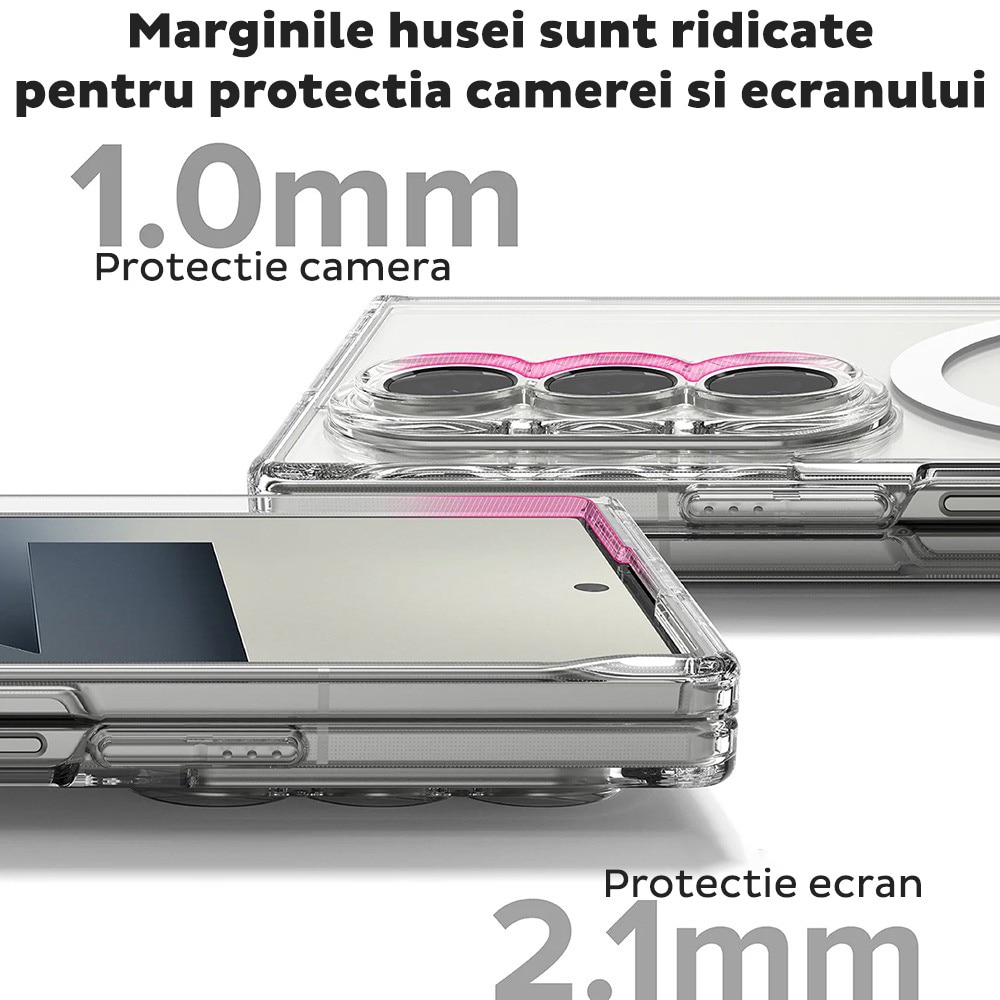 Husa pentru Samsung Galaxy Z Fold 7 Ringke Fusion, Calitate premium, Transparenta