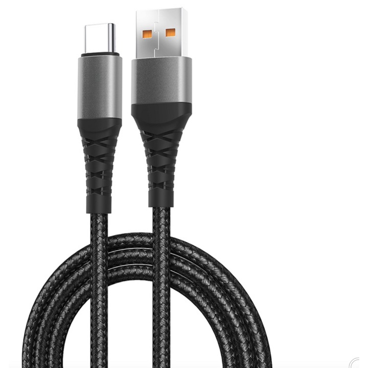 ONSG USB-Type-C kábel 2.4A 1m megerősített szürke