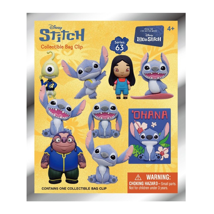 Figurina breloc surpriza, personaj Lilo & Stitch S63, Monogram