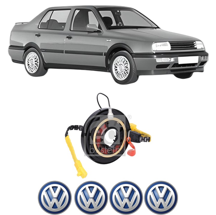 Spirala Airbag Pentru Volan Volkswagen VENTO (1H2) din 1991-1998, Auto, 4x Stickere auto cu Volkswagen