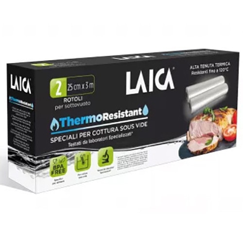 Role pentru Sous Vide Laica ThermoResistant TR2000, 25 x 300 cm, 2 bucati, fara BPA