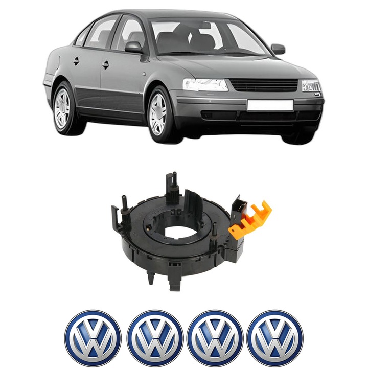 Spirala Airbag Pentru Volan Volkswagen PASSAT B5 (3B2) din 1996-2000, Auto, 4x Stickere auto cu Volkswagen