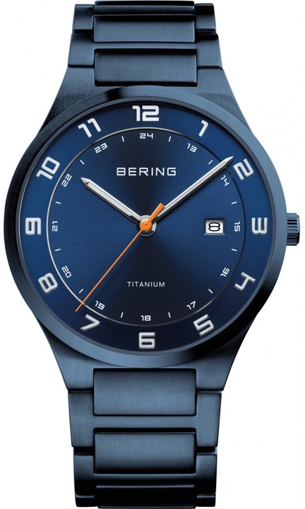 Ceasul de barbati BERING 15139-797 in culoare bleumarin, clasic