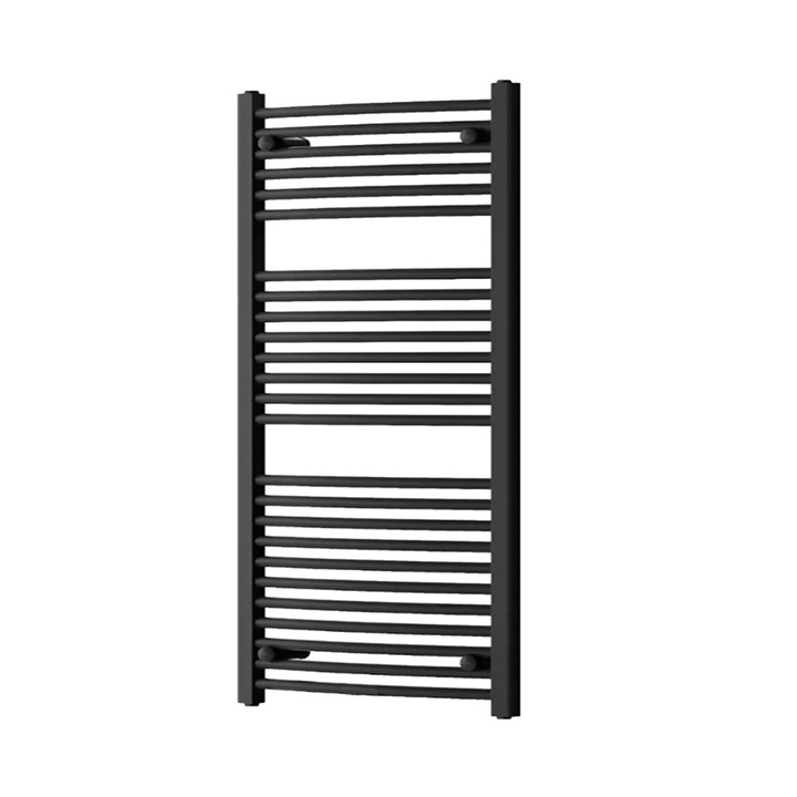 Calorifer uscător de prosoape drept Leziter 1200x600 mm negru