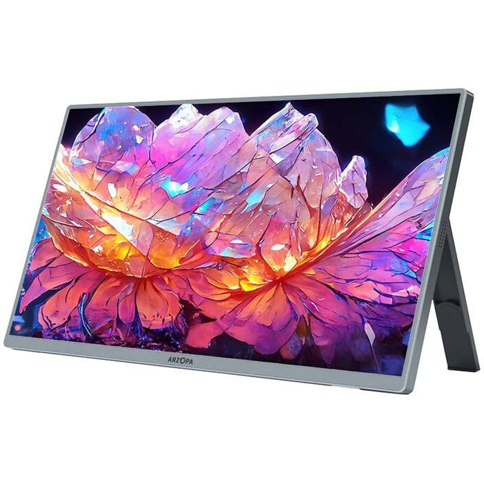 Monitor portabil Arzopa A3C Pro, 13.3", 60Hz, 1920x1080, OLED, Silver