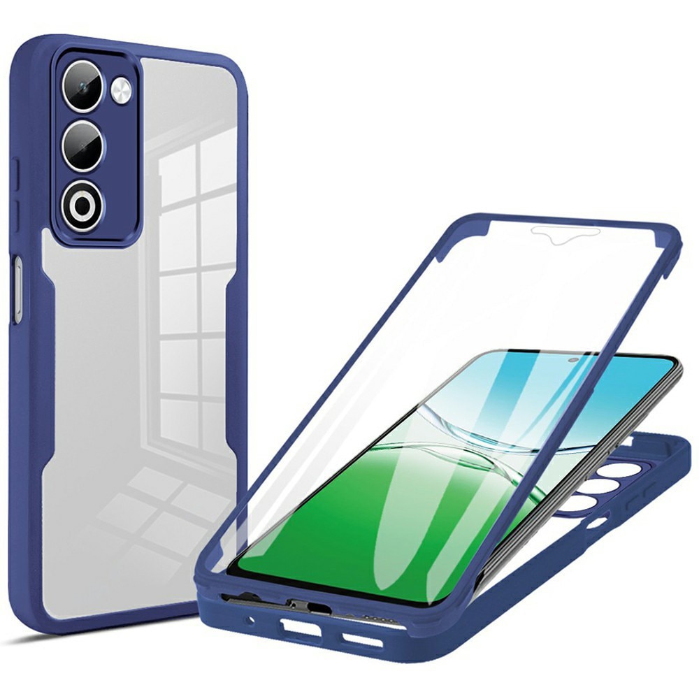 Husa pentru Oppo A5 4G / A5 5G DaDen® ColorVerse 360, Antisoc, Protectie completa spate-ecran, Albastru