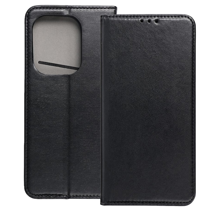 Xiaomi Redmi 15C 4G / Redmi 15C 5G / Poco C85 4G kompatibilis telefontok, könyvtok, mágneszáras, bankkártyatartós, fekete, Smart Magnetic