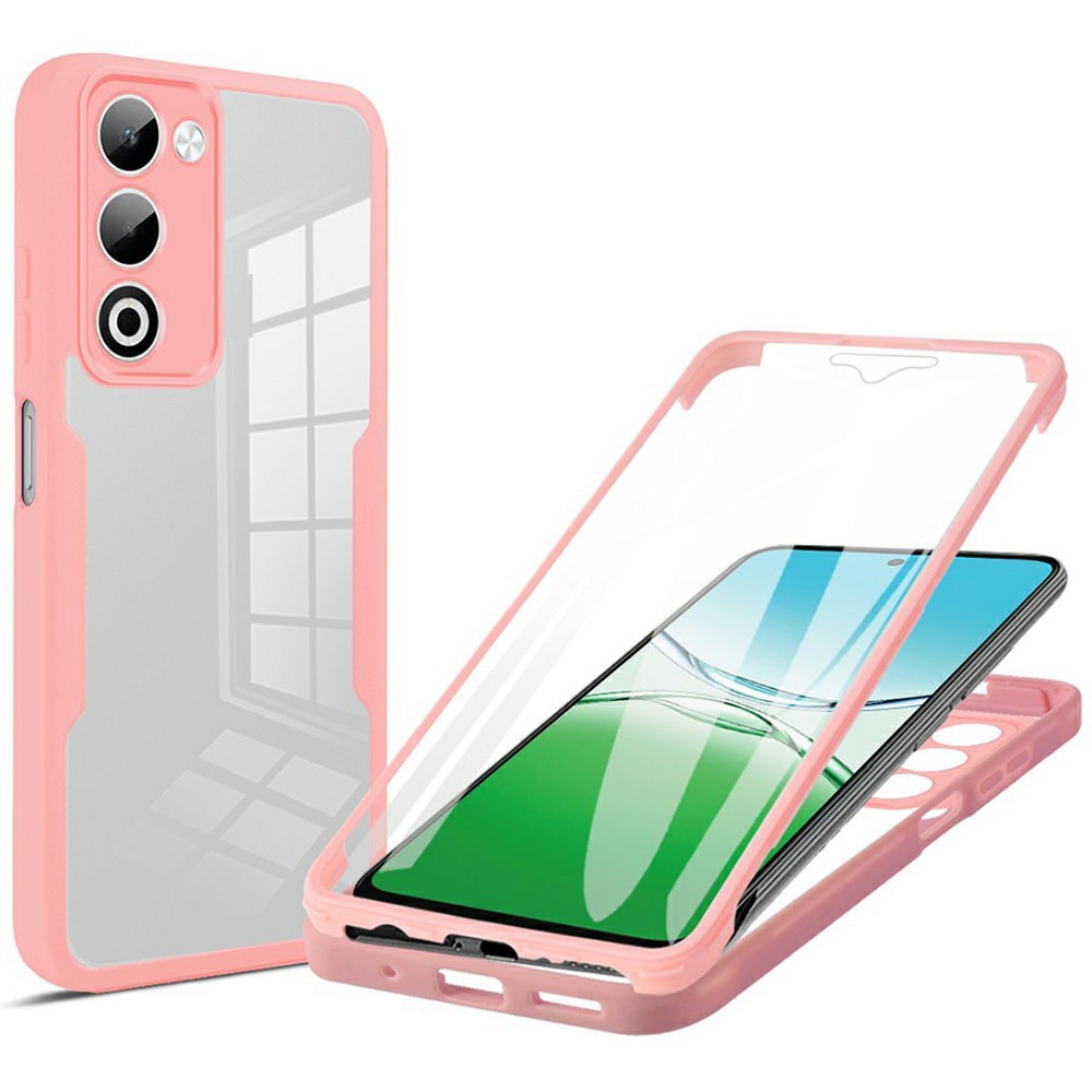 Husa pentru Oppo A5 4G / A5 5G DaDen® ColorVerse 360, Antisoc, Protectie completa spate-ecran, Roz