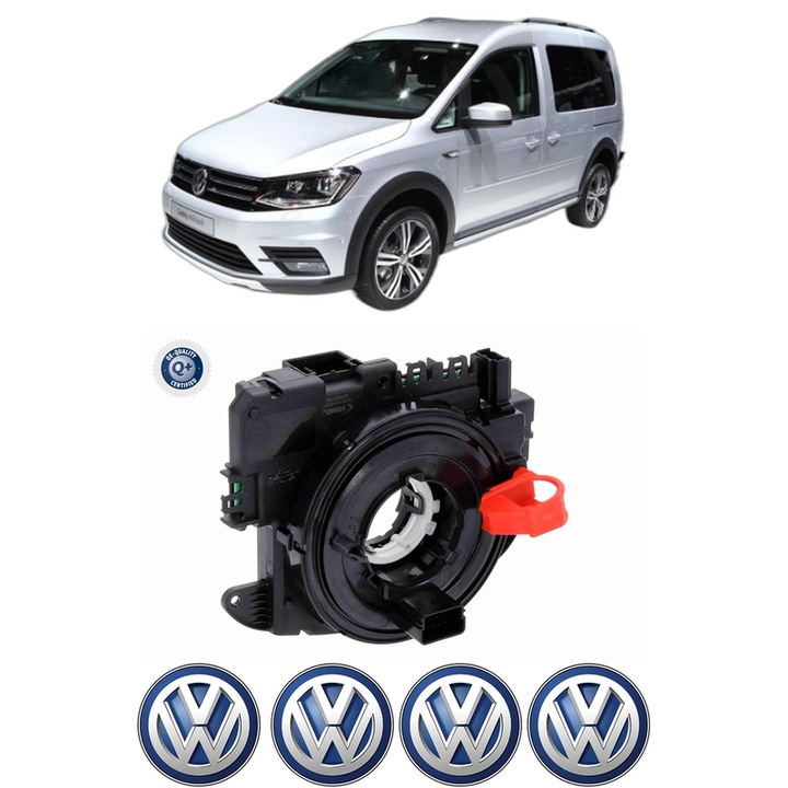 Spirala Airbag Pentru Volan Volkswagen CADDY ALLTRACK IV MPV (SAB) din 2015-2020, Auto, 4x Stickere auto cu Volkswagen