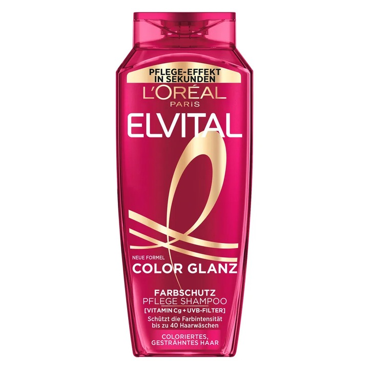 Шампоан L'Oreal Paris Elvital Color-Gloss, 300мл, за тънка коса, унисекс