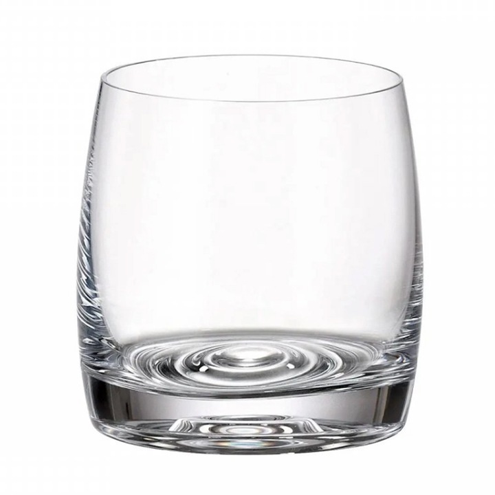 Set 6 pahare whisky Crystal Bohemia Pavo Aqua 230 ml transparent