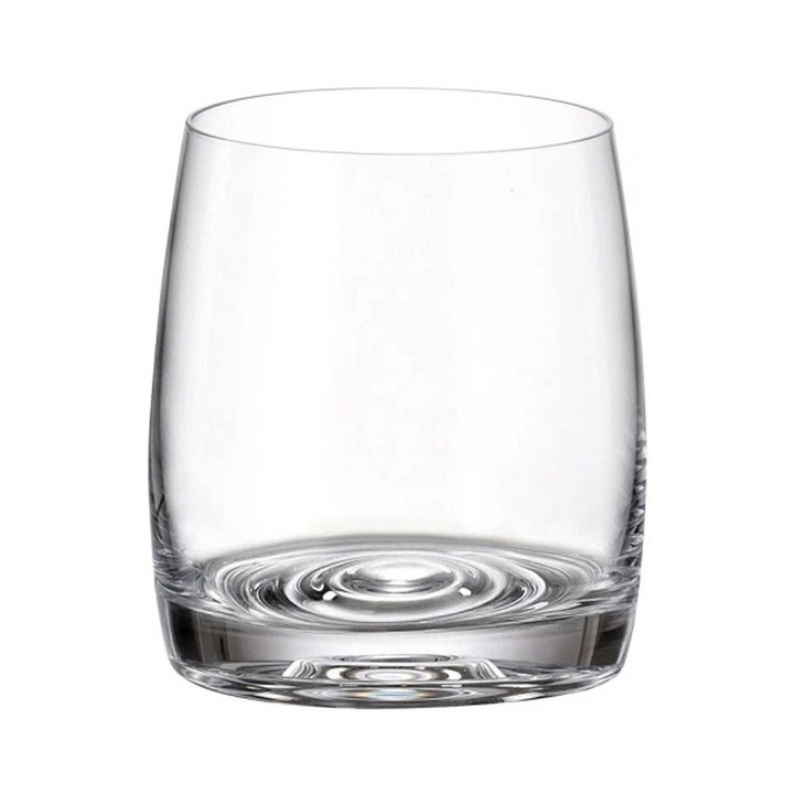 Set 6 pahare whisky Crystal Bohemia Pavo Aqua transparent 290 ml
