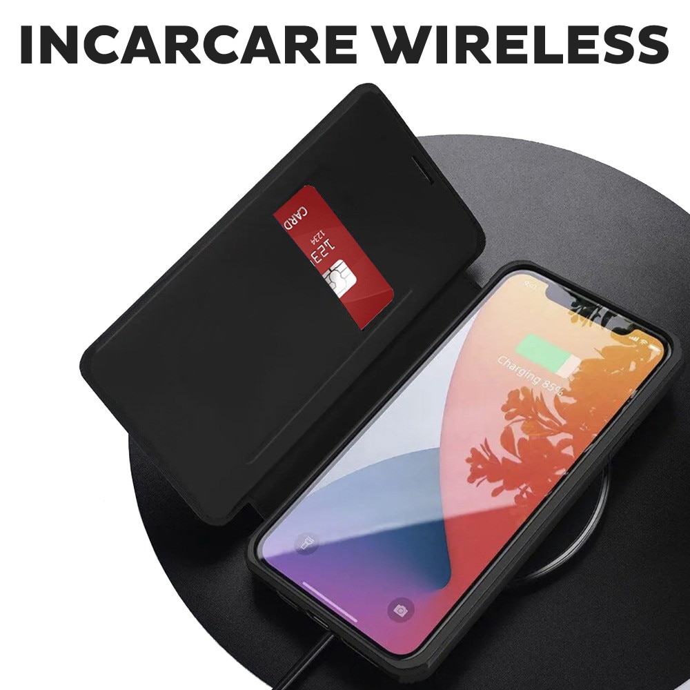 Husa Tip carte pentru Honor Magic 8 Pro DaDen® Magskin Book, Antisoc, Protectie completa spate-ecran, Buzunar card, Piele ecologica, Negru