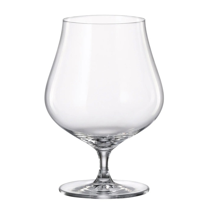 Set 6 pahare coniac Crystal Bohemia Limosa 735 ml transparent