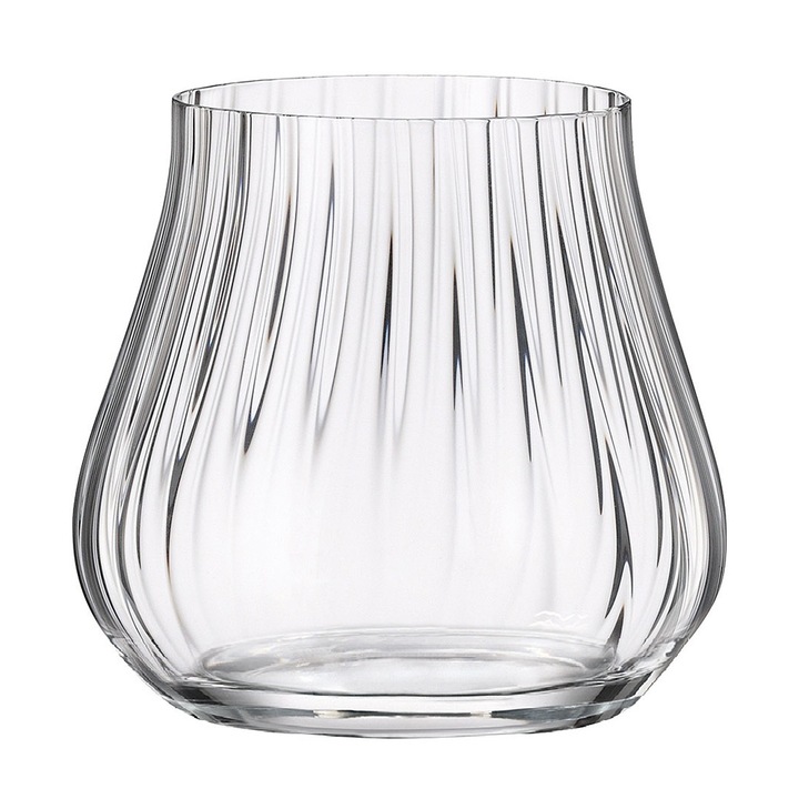 Set 6 pahare whisky, Crystal Bohemia, 340 ml, Transparent