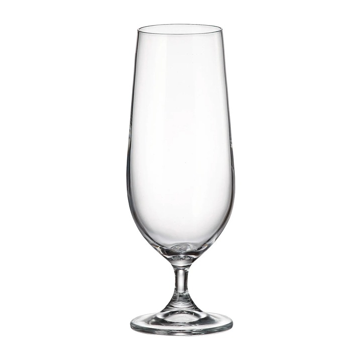 Set 6 pahare bere Crystal Bohemia Columba 470 ml transparent