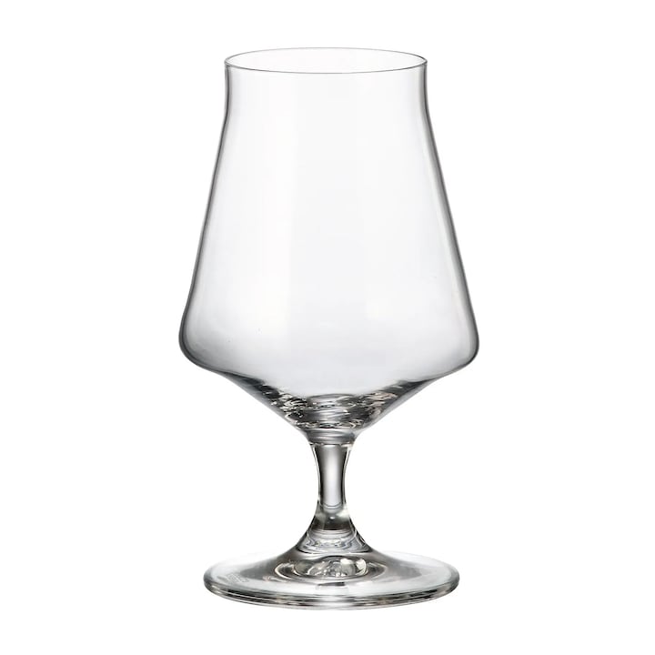 Set 6 x Pahare coniac Crystal Bohemia, 365 ml, transparent