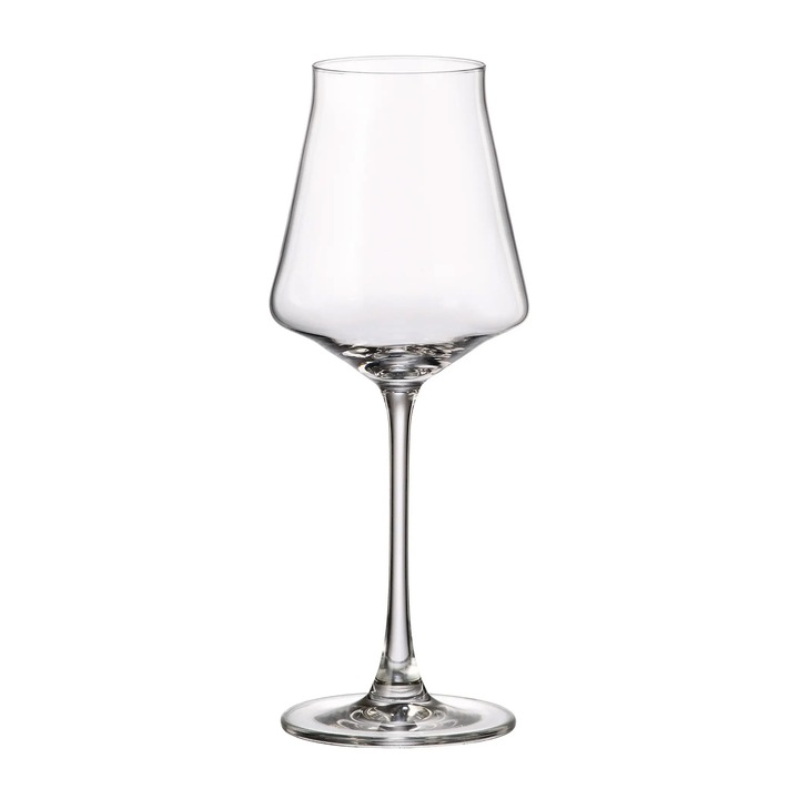 Set 6 pahare vin Crystal Bohemia 370 ml transparent