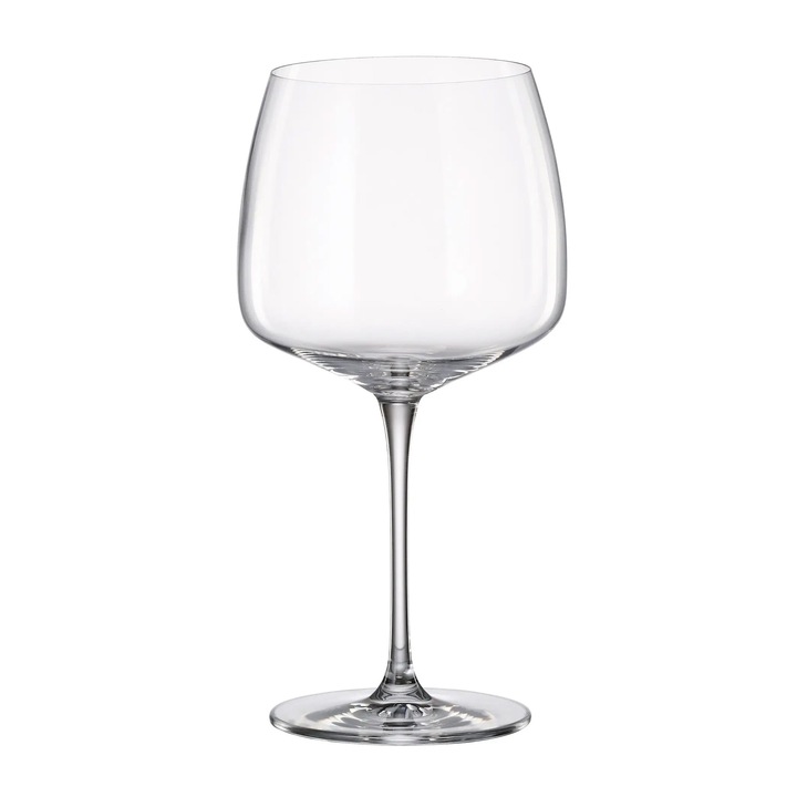 Set 6 pahare gin/vin Crystal Bohemia Anas 660 ml transparent, cristal fin