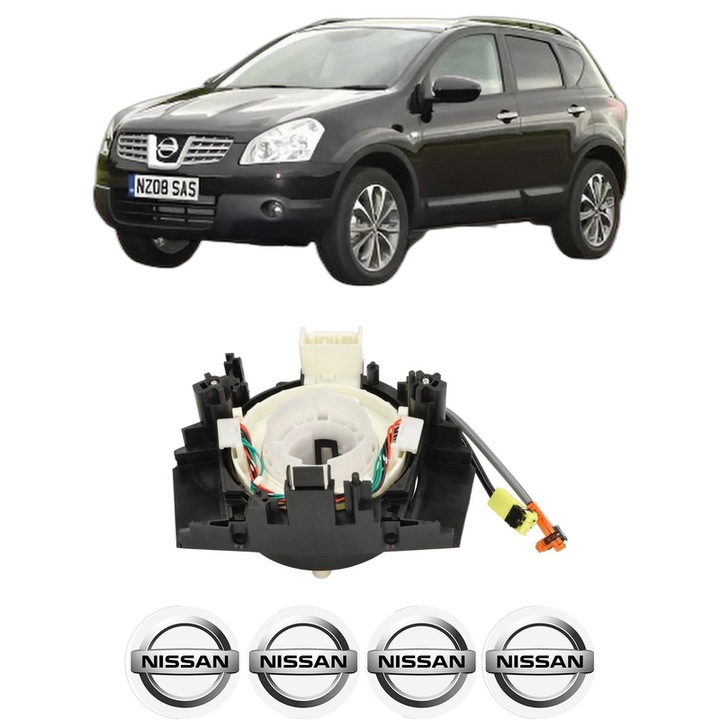Spirala Airbag FEBI NISSAN QASHQAI +2 VAN (JJ10E) 2008-2014, 4x Stickere auto