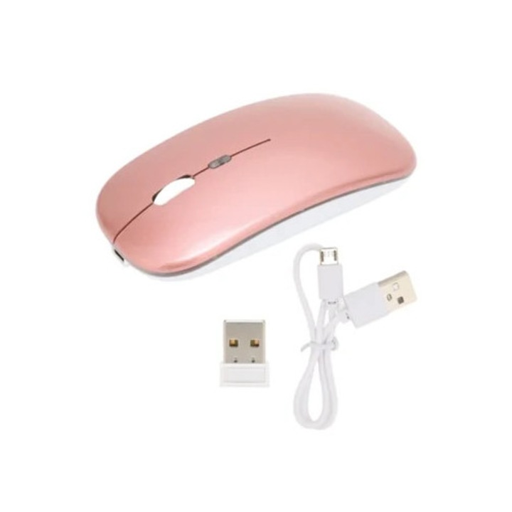 Mouse wireless 2.4GHz, ajustare DPI, incarcare USB, silentios, anti-amprente