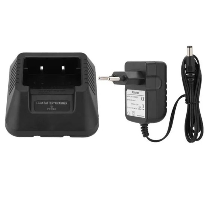 USB töltő akkumulátorokhoz, Baofeng UV-5R DM-5R Plus, 10V 500mA, univerzális, kompakt