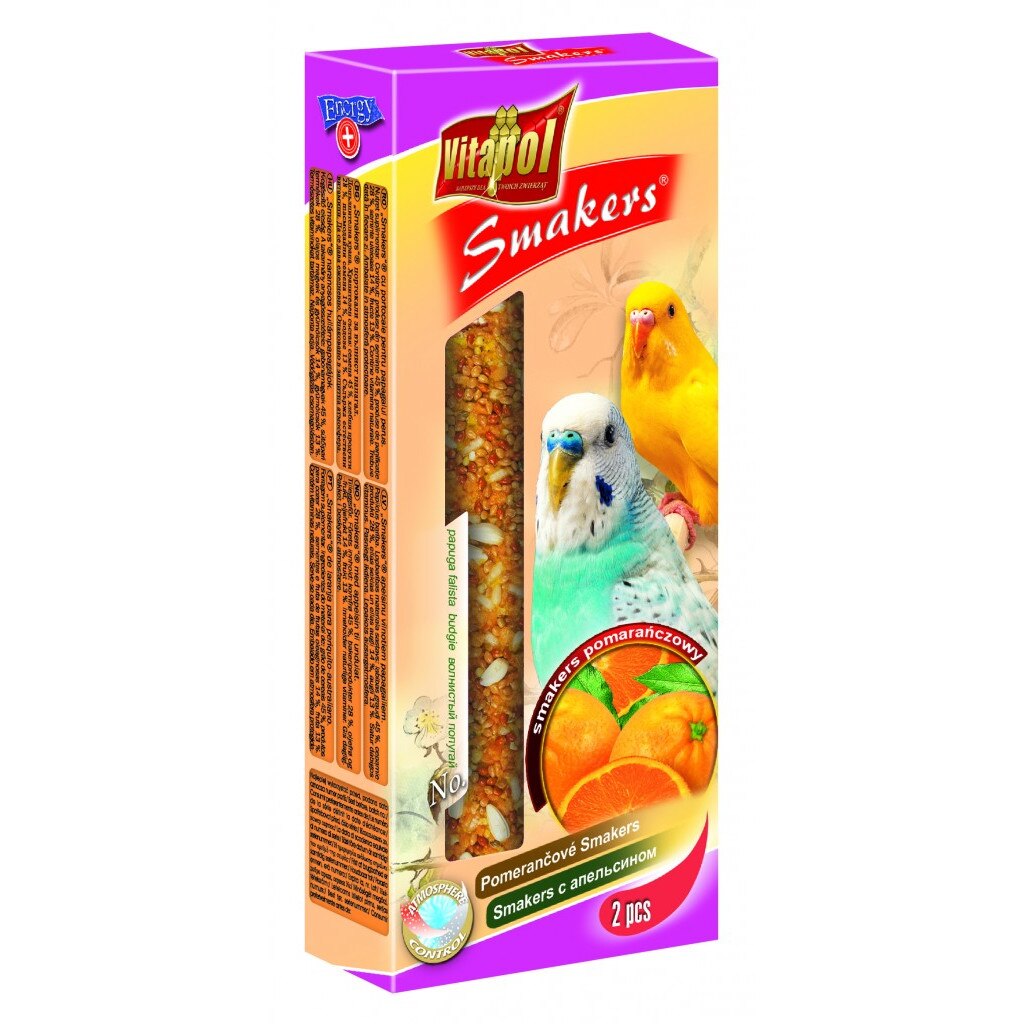 Batoane Vitapol cu portocale pentru perusi, 90 g